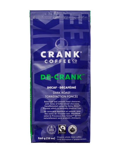 De-Crank™ - Dark Roast Decaf - Whole Bean