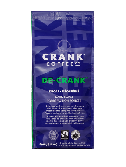 De-Crank™ - Dark Roast Decaf - Whole Bean