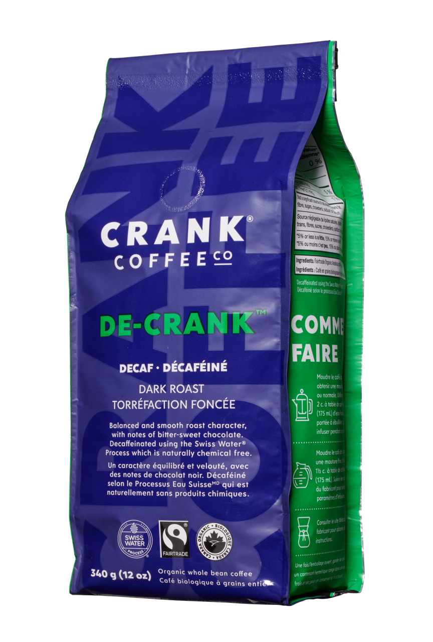 De-Crank™ - Dark Roast Decaf - Whole Bean